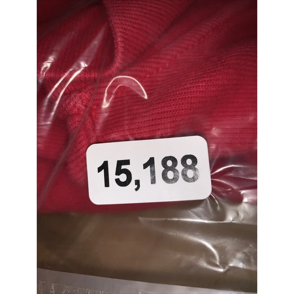 Polo Ralph Lauren‎ Sweatshirt Mens XL Red  1/4 Zip Pullover Adult 100%Cotton Vtg
